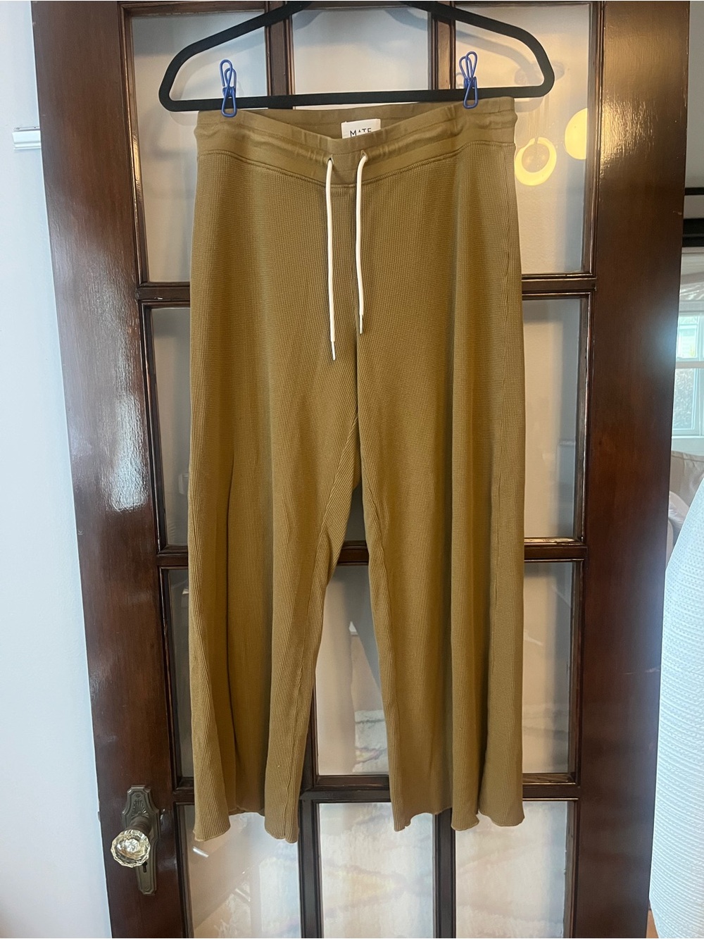 Olive Mate the Label Waffle Cropped Lounge Pants
